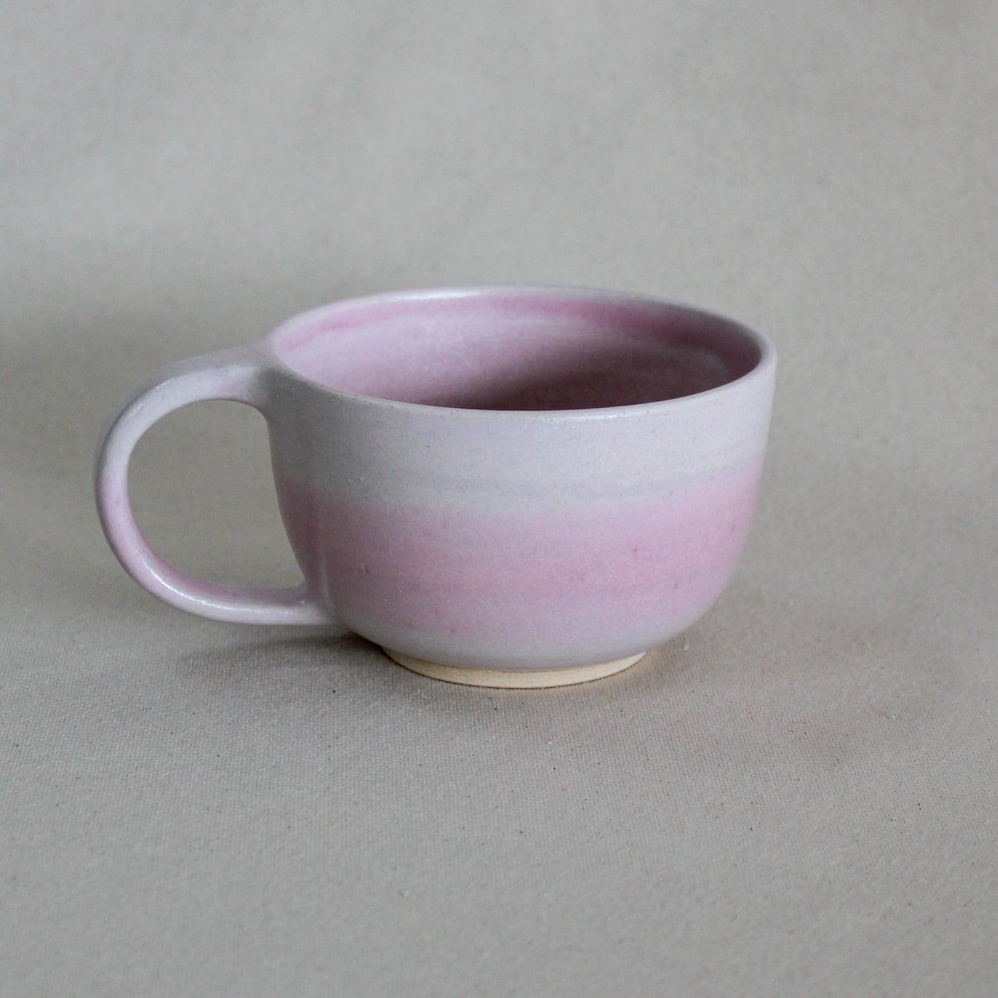 Tasse large avec anse - Rose satiné