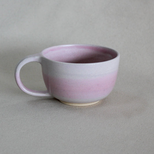 Tasse large avec anse - Rose satiné