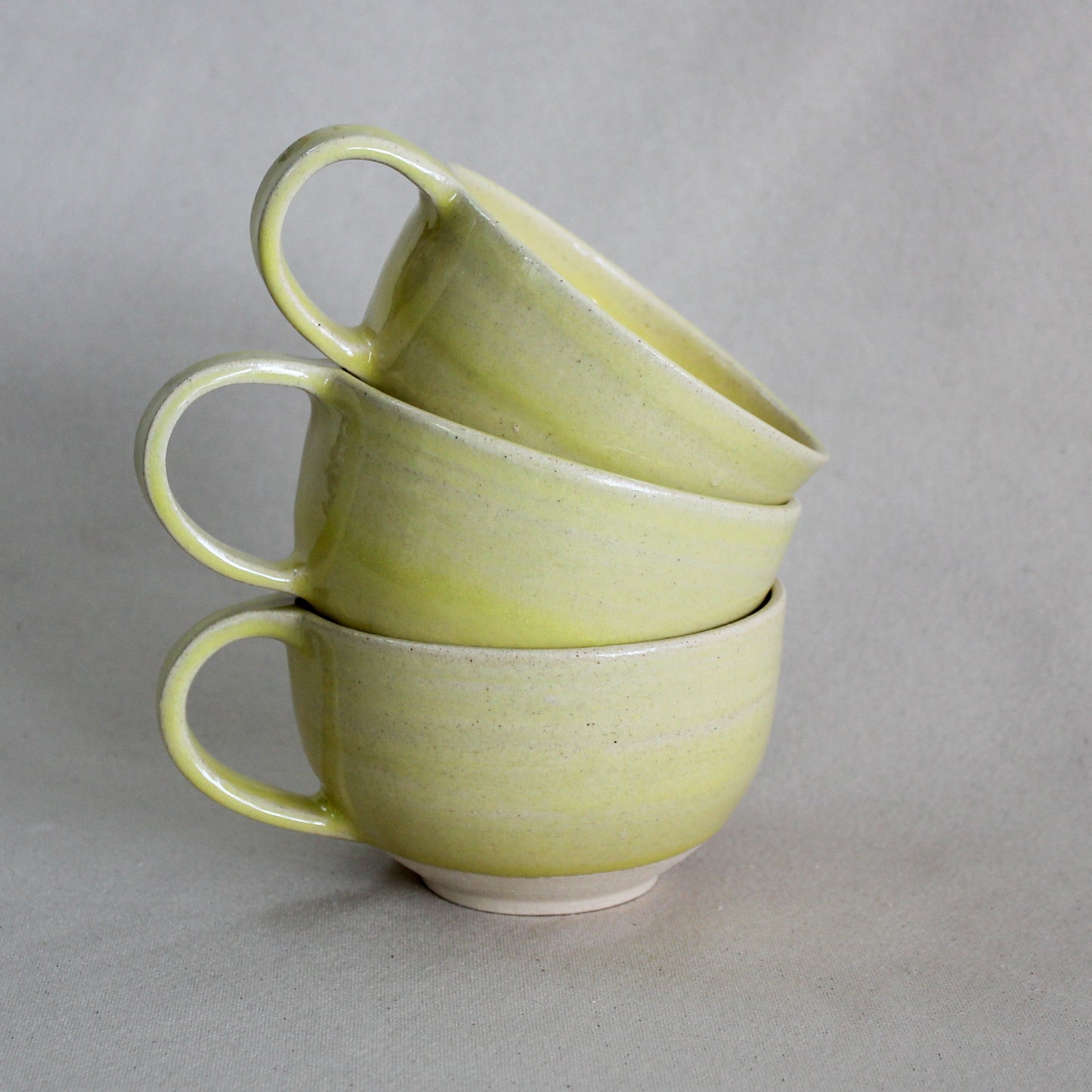 Tasse large avec anse - Jaune