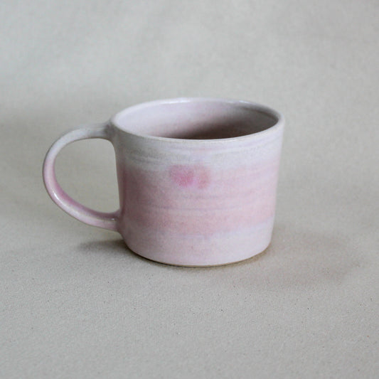 Tasse avec anse - Rose satiné