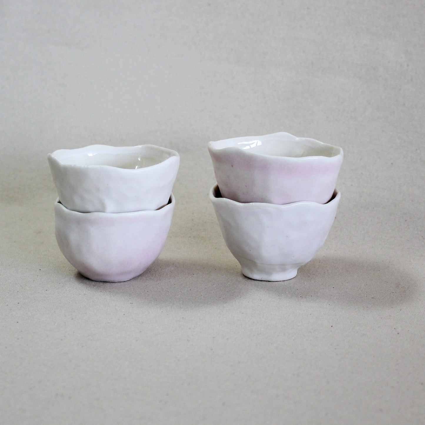 Tasse au pincé - Blanc rosé