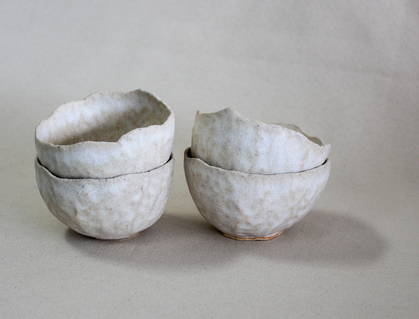 Bol au pincé - Blanc beige