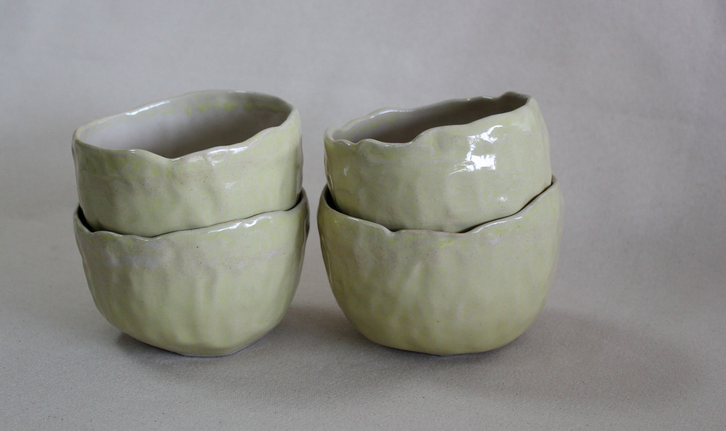 Bol au pincé - Jaune