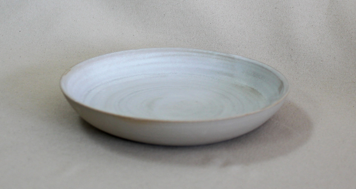 Assiette tournée - Blanc