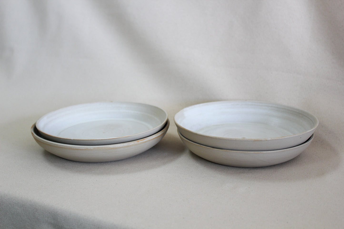 Assiette tournée - Blanc