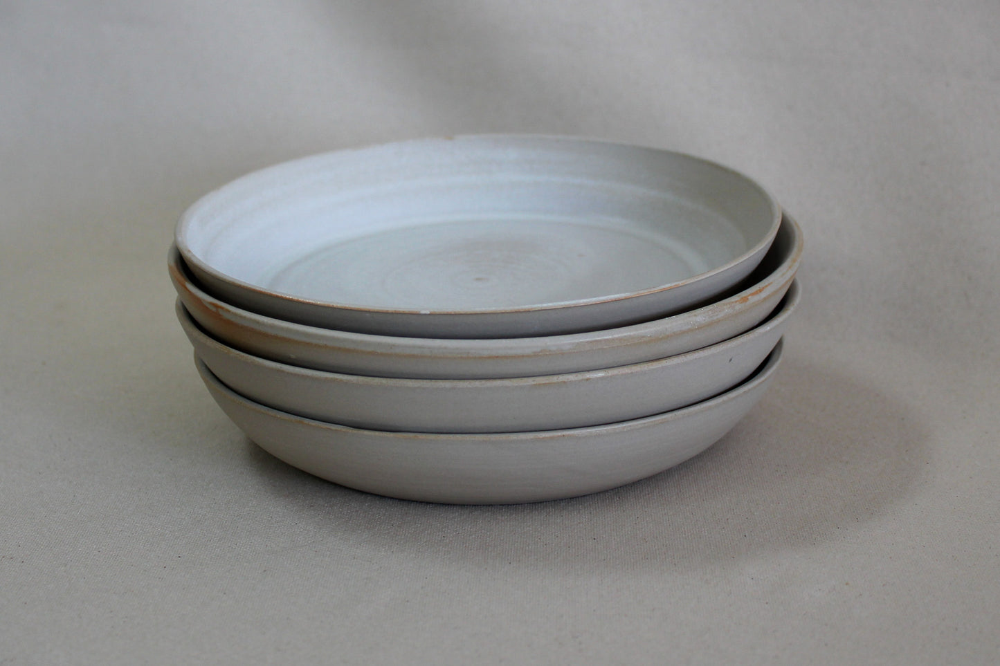 Assiette tournée - Blanc